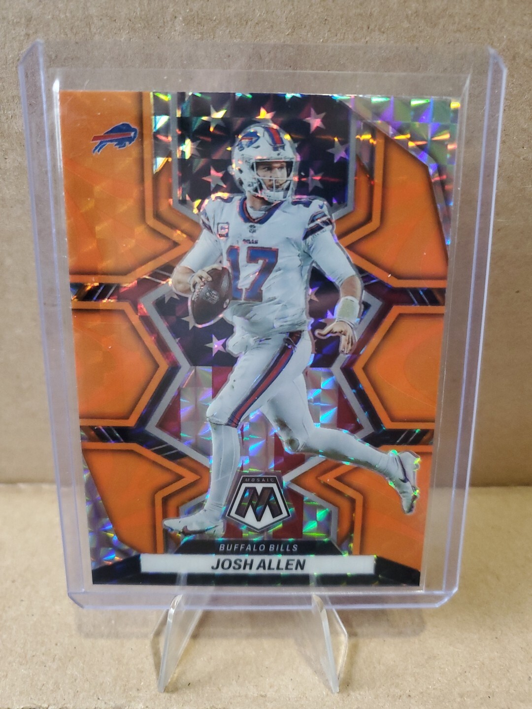 2022 Panini Mosaic Orange Reactive Josh Allen Buffalo Bills #253 Orange Reactive