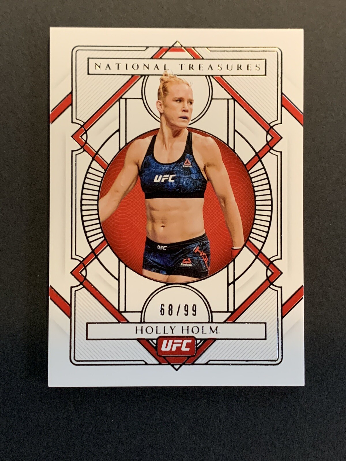 2021 Chronicles National Treasures UFC Holly Holm #344 - SP Silver #d 68/99