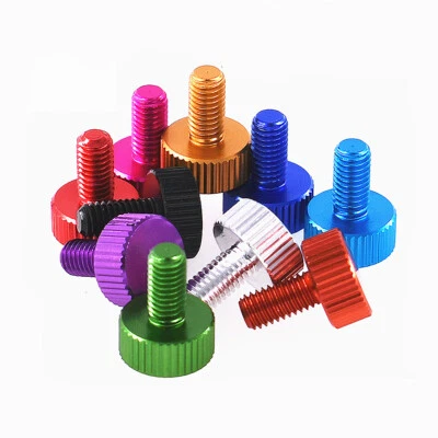 Aluminium Rändelschraube Flache Rändelschrauben Handgriffschrauben M5 x 10mm - Bild 1 von 4
