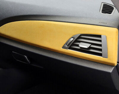 Fit For BMW F20 F21 F22 F23 Yellow Suede Air Conditioning Air Outlet Vent Trim
