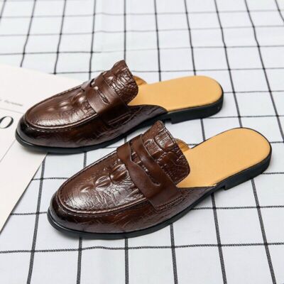 Men Casual Shoes Slippers Sandals Half Loafers Summer Slip On Flats Slides New