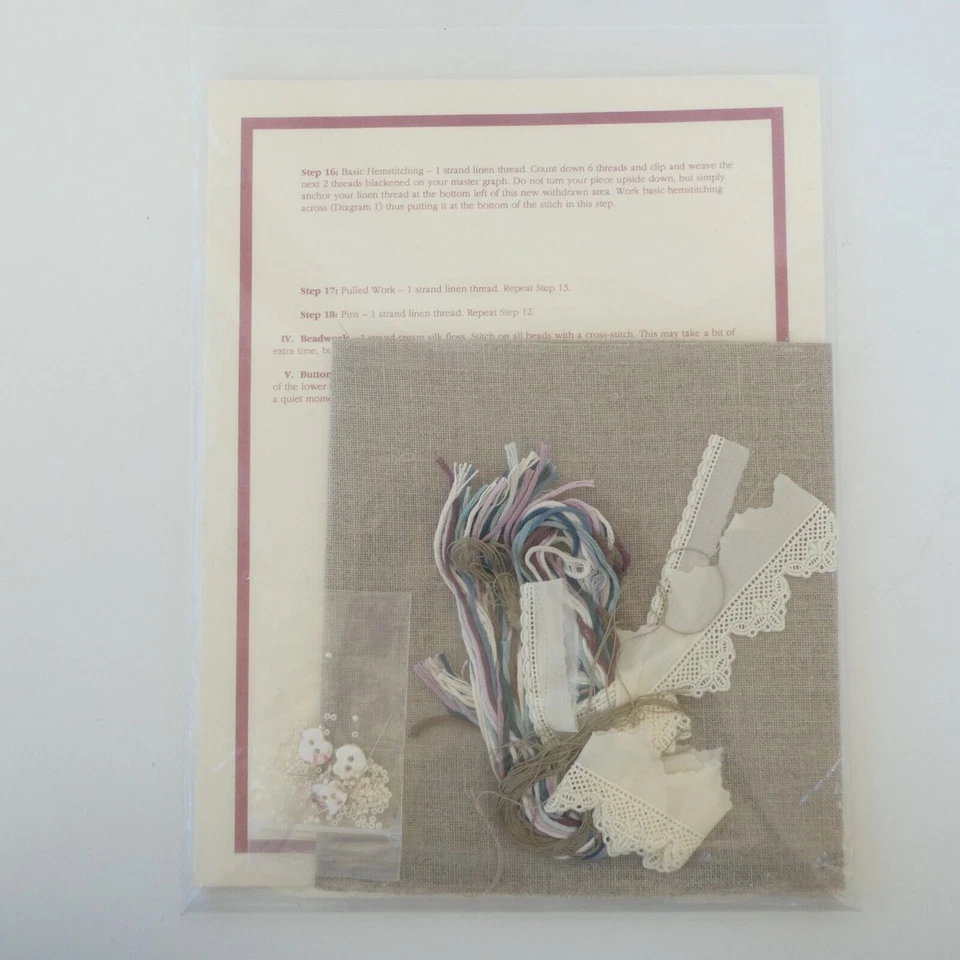 Shepherds Bush The Cornwall Sampler Counted Cross Stitch Kit Linen Floss Beads - Image 4 of 4