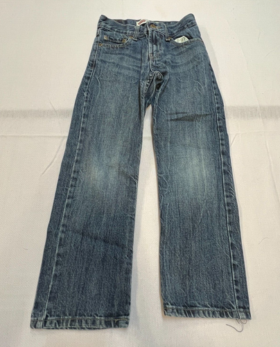 514 Levis Straight Jeans Girls 8 Regular Youth Blue Denim 24x22 5-Pocket  [C2] - Picture 1 of 7