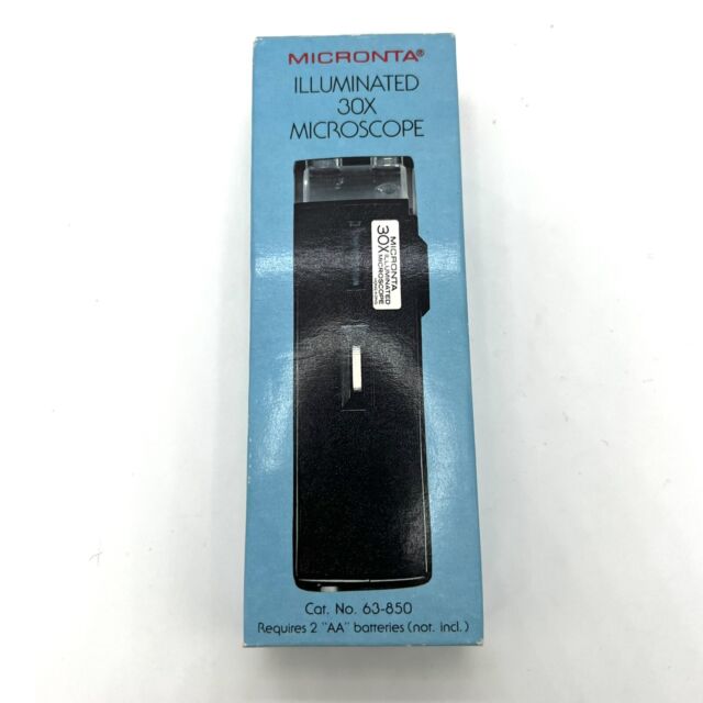 VTG Radio Shack Micronta Illuminated 30X Pocket Microscope No. 63-850 New NOS
