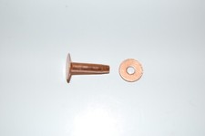 Lot De 20 Rivets En Cuivre Tête Ronde 5x16 Mm - Pour Remachage, Neuf Sous Emballage