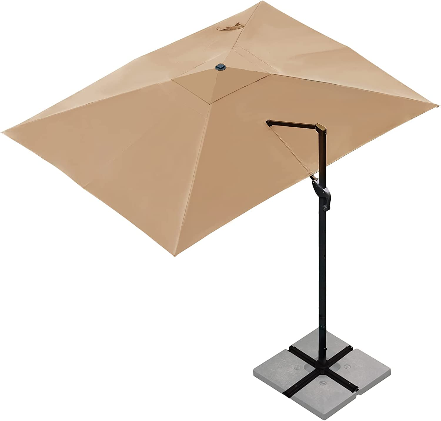 10X13Ft Cantilever Patio Umbrella Rectangular Deluxe Offset Umbrella  360°Rotatio | eBay