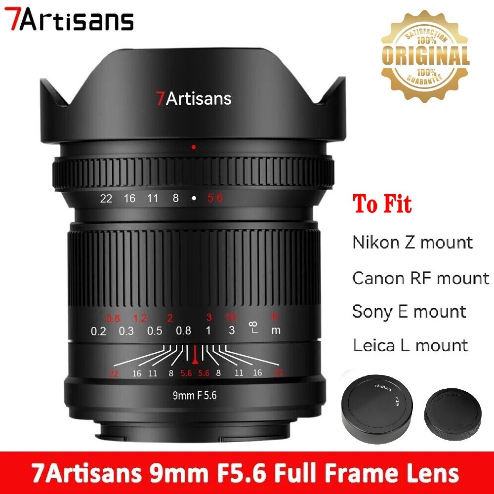 7artisans 9mm F5.6 Full-Frame 132° Wide-Angle Prime Lens For 7artisans 9mm F5.6 Full-Frame 132° Wide-Angle Prime Lens For