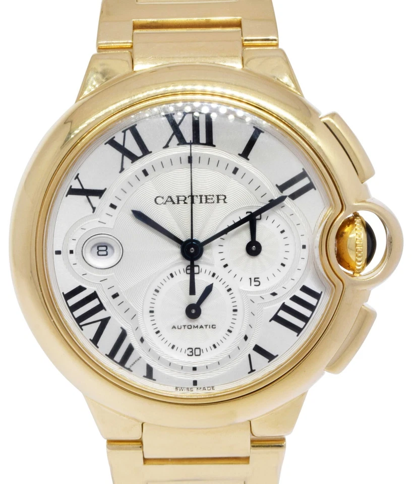 Reloj Cartier Ballon Bleu XL 44mm Cronógrafo Oro Amarillo 18k Hombre W6920008 3106