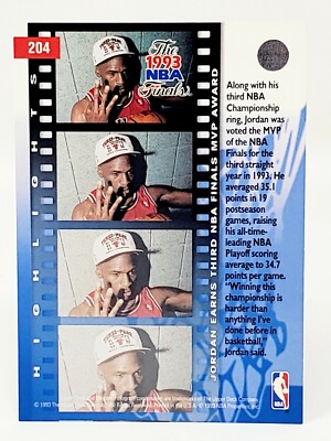 1993-94 Upper Deck #204 Michael Jordan NBA Finals MVP Chicago Bulls-J*