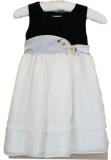 BROOKE LINDSAY Sleeveless Pull-On Fitted Top 2-Layer Flare Bottom Dress Gir's 5