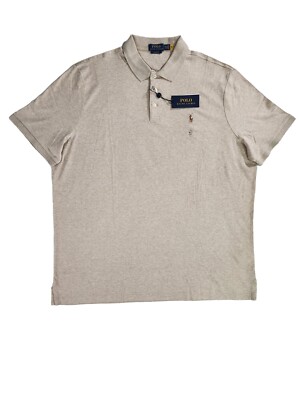 Polo Ralph Lauren Classic Fit Beige HTR Soft Touch Polo Shirt