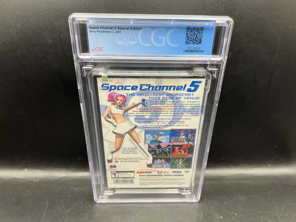 Space Channel 5 Special Edition PS2 CGC 9.4 A+ FACTORY SEALED MINT WATA VGA - Image 2 of 4