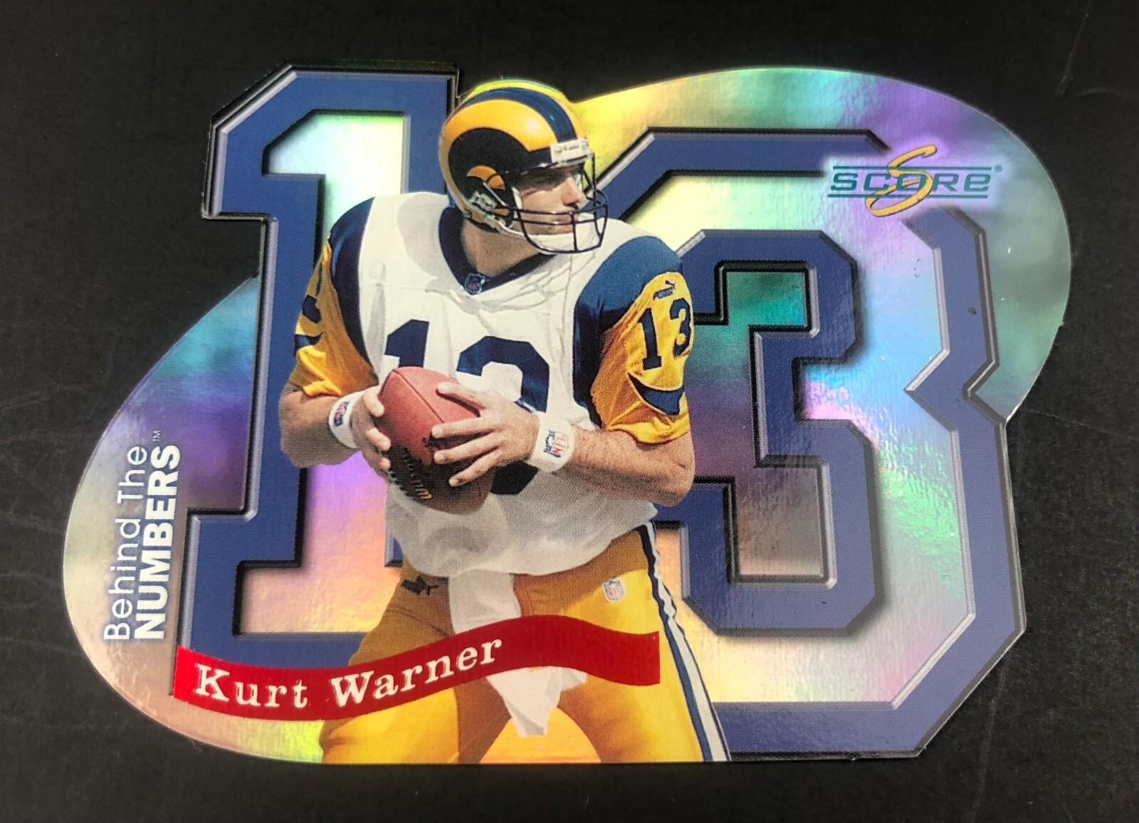 1999 Score Supplemental Behind the Numbers Kurt Warner Die-Cut Rookie RC # /1000
