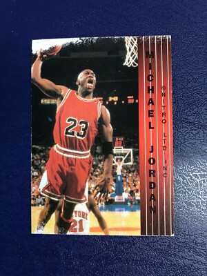1990s Air Jordan Card Michael Jordan RARE Nitro Ltd Inc Gold Foil