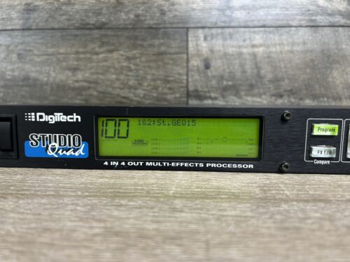 Digitech Studio Quad 4 In 4 Out Multi-Effects Processor w/ Power Supply #1236 - Picture 6 of 18