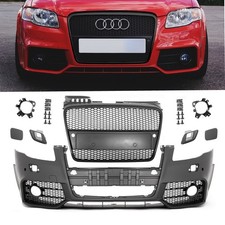 Stoßstange Stoßfänger + Kühlergrill Wabengitter passend für Audi A4 B7 von 04-08