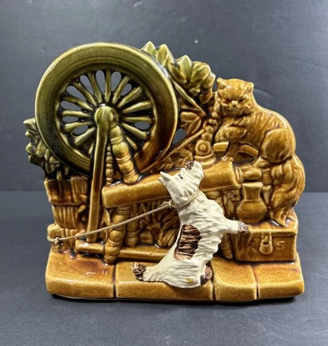 Vintage Mccoy Planter - Dog Cat