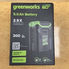 Greenworks 60V Li-Ion Ultra Power 5.0 Ah Battery Pack  NEW 