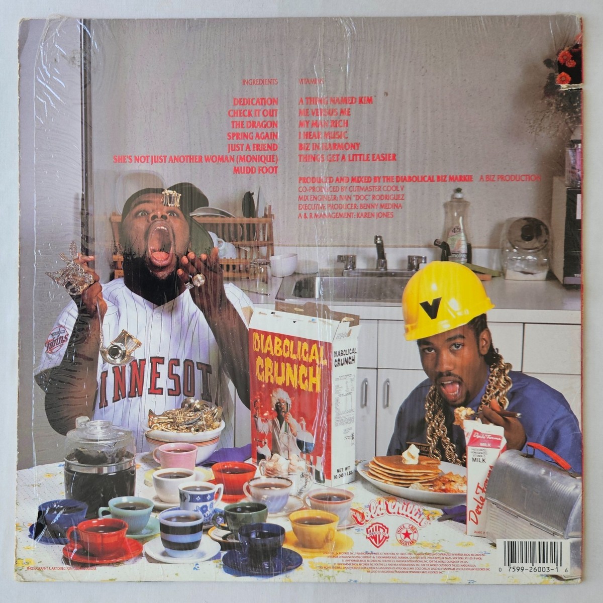 1989 - BIZ MARKIE - THE BIZ NEVER SLEEPS LP - COLD CHILLIN' OG
