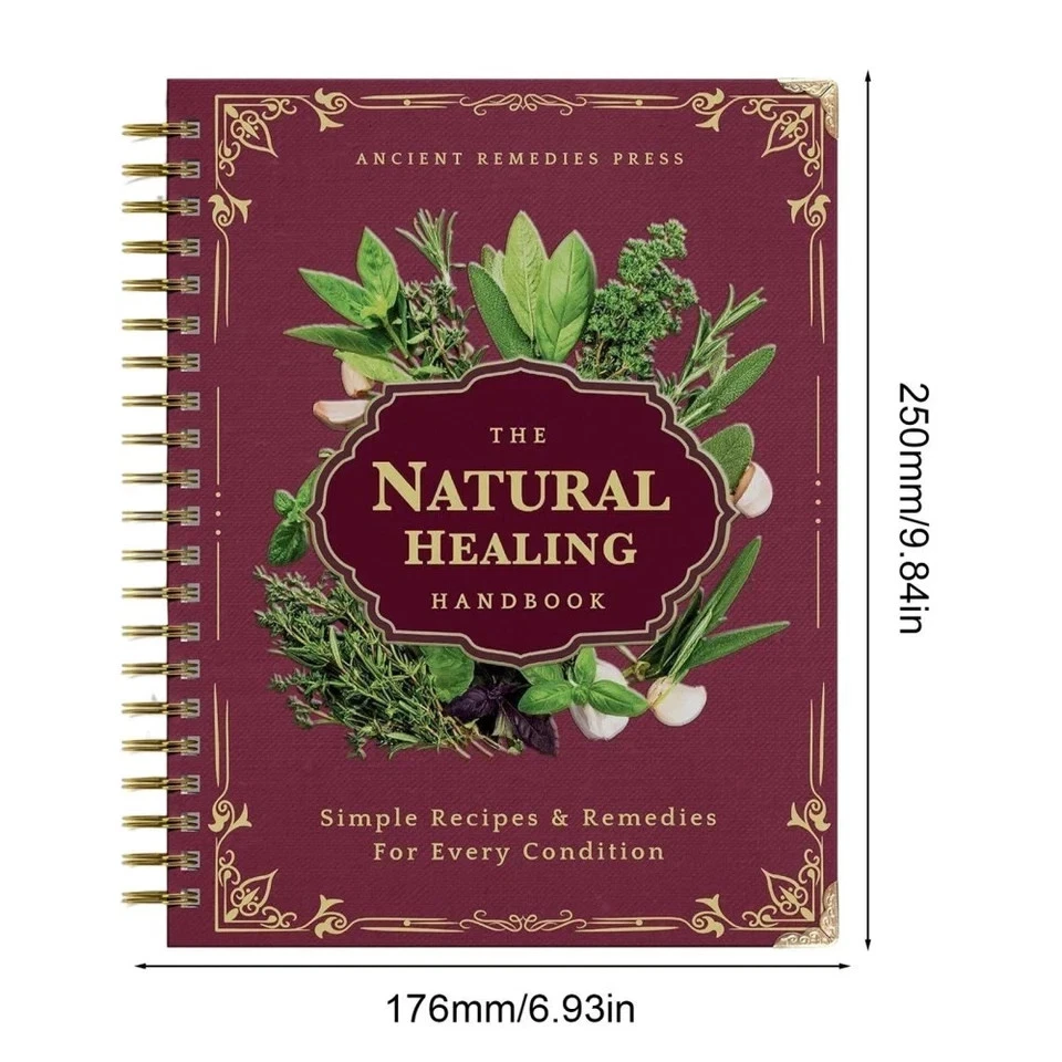 The Natural Healing Handbook, Spiral-Bound Guide for Herbal Remedies and Natural - image 2 of 4