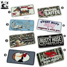 Funny Vintage Aluminum License Plate Novelty Car Tag Garage Wall Decor