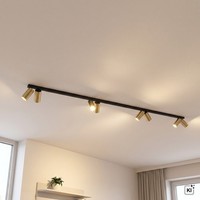 Deckenstrahler Deckenlampe Groß 300 Cm Lang Xxl 8-Flammig GU10 Messing Metall