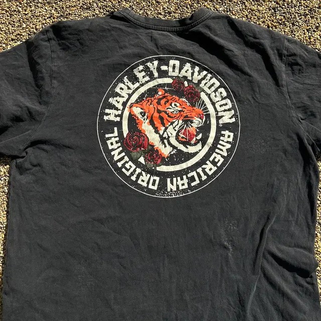 Harley-Davidson Black Short Sleeve T-Shirt XL 79cm