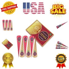6 Pack 100 Natural Ready to Use Henna Paste Hair Color Hair Dye Cones Reddis...