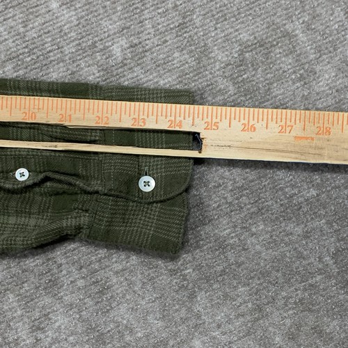 Buck Mason Green Brushed Cotton Super Soft Flannel 100% Cotton Mens Small - Picture 11 of 11