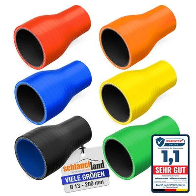 SCHLAUCHLAND GMBH SILIKON-SCHLAUCH Reduzierstück "S" Reduzierung Kühler Adapter Gummi Reduzierer