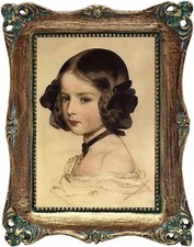 2.5x3.5 Vintage Picture Frames Small Wallet Size Mini Photo Frame Bronze Gold