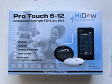 NEW HiDow Pro Touch 6-12 Professional Strength TENS & EMS Wireless Massager