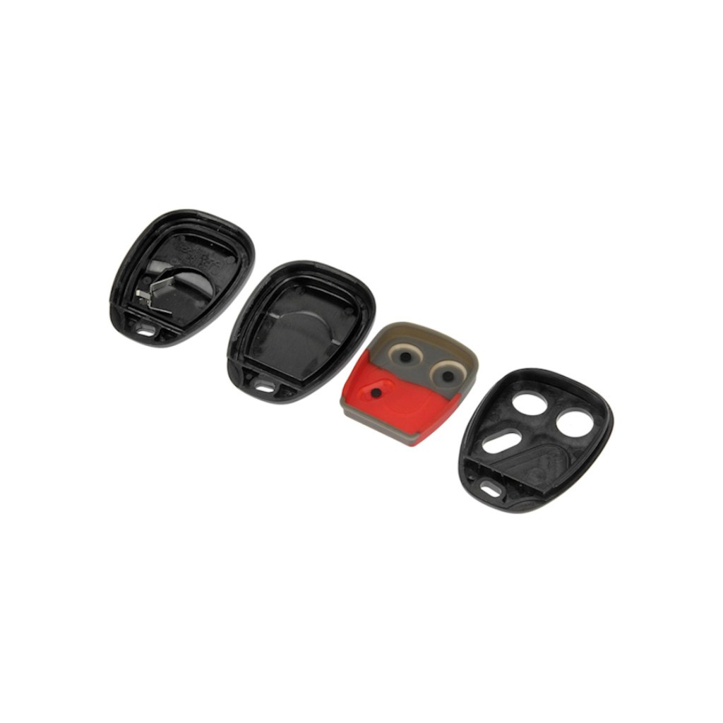 For GMC Sierra 2500 2003 2004 Keyless Remote Case | Plastic | Black | 3 Button