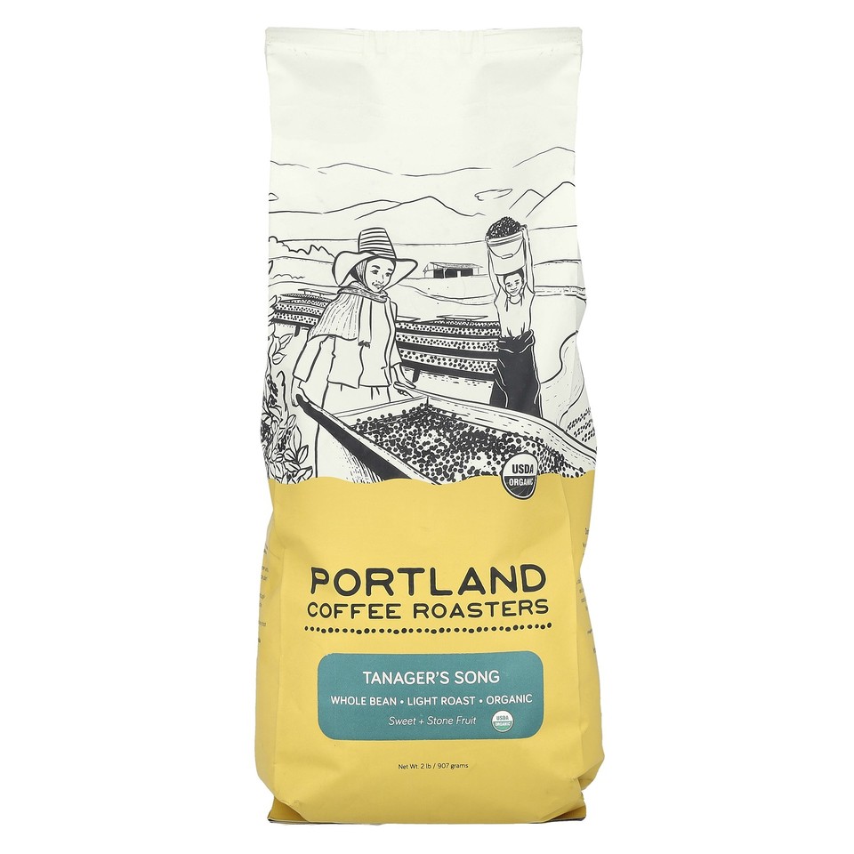 Organic Coffee, Whole Bean, Light Roast, Tanager's Song, 2 lbs (907 g)