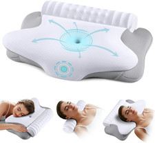 Cervical Neck Pillow for Pain Relief- Ergonomic Memory Foam Pillows for Sleeping
