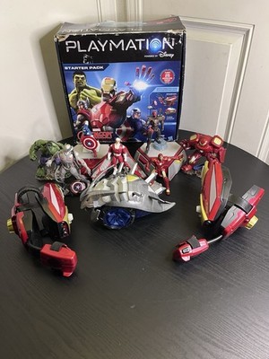 Large Lot of Marvel Avengers Playmation 7Smart Figures 2Repulsors 2Activators +