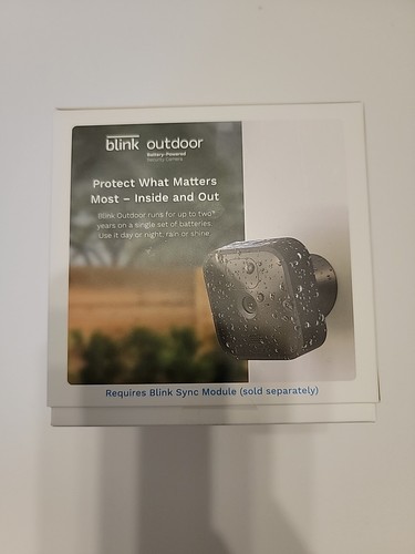 Cámara complementaria de seguridad inteligente inalámbrica para exteriores Blink B086DKMSSM, ¡Nueva! - Imagen 2 de 4