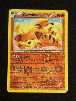 Growlithe RC4/RC25 Legendary Treasures Radiant Collection Pokemon Card