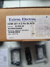 Extron HDMI 201 A D Rx BLACK Receiver 60-864-22 HDMI Twisted Pair Extender w...