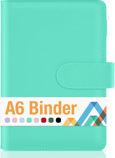 A6 Notebook Binder, 6 Ring Planner with Stylish Design, Loose Leaf Personal Orga