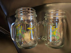 SET OF 2 - ZURHRAH TEMPLE - ORIENTAL BAND GLASSES - ANTIQUE - USED — photo 2