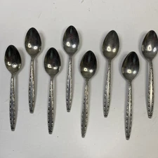 Stainless Flatware Tea Spoon Set Of 8 Made In Japan Unbranded Cottage Minimal