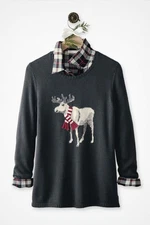 Coldwater Creek Moose Is Loose Sweater, All Size