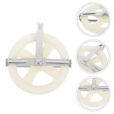  2 Pcs Cloth Drying Rope Pulley Outdoor Blanket Hanging Clothesline Wheel