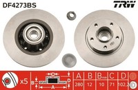 2X Bremsscheibe Hinterachse FüR Nissan Opel Renault Primastar Bus