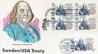 1983 US Sweden Treaty of Amity Joint FDC # 2036 & Sweden # 1453 HC Langer Cachet