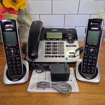 Uniden D3588-2 DECT 6.0 Corded/Cordless Phone System w/ Bluetooth CELLINK Answer