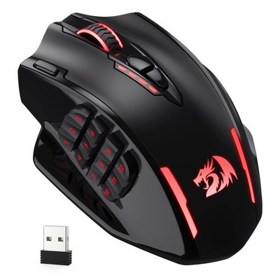 Redragon M913 Impact Elite Wireless Gaming Mouse, 16000 DPI Wired/Wireless RGB M