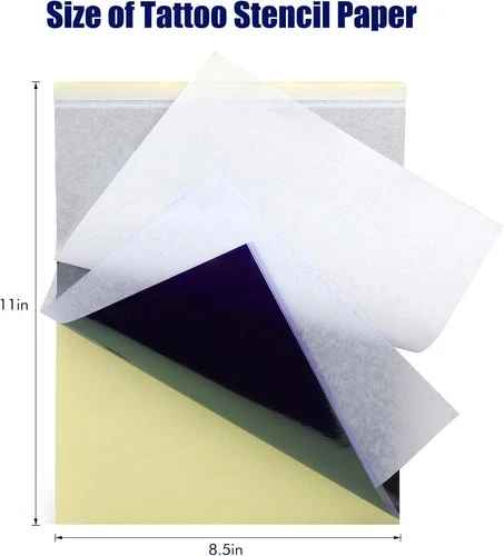Tattoo Transfer Paper 50 Sheets Stencil A4 Size Professional Durable Supply Kit image 6