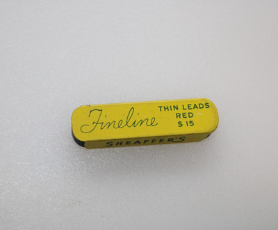 Scheaffer's Fineline Red Thin Leads S15 Tin Vintage 14 Leads + Partials